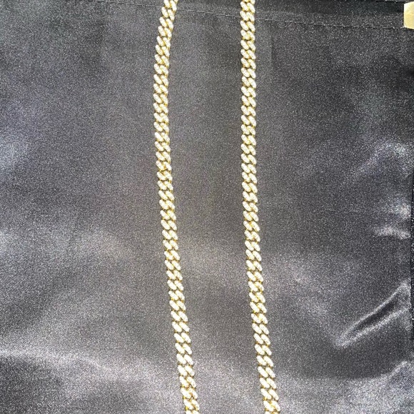 Vvs certified moissanite diamond Cuban link chain, 18 inch, documents included, - Picture 7 of 7